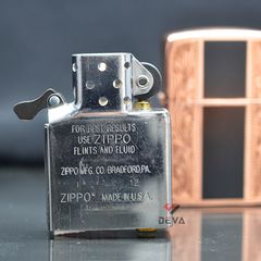 Zippo tái bản 1941 vàng hồng khắc chìm hoa văn Z239