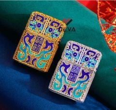 Zippo bọc hình biểu tượng thần rừng ZN289