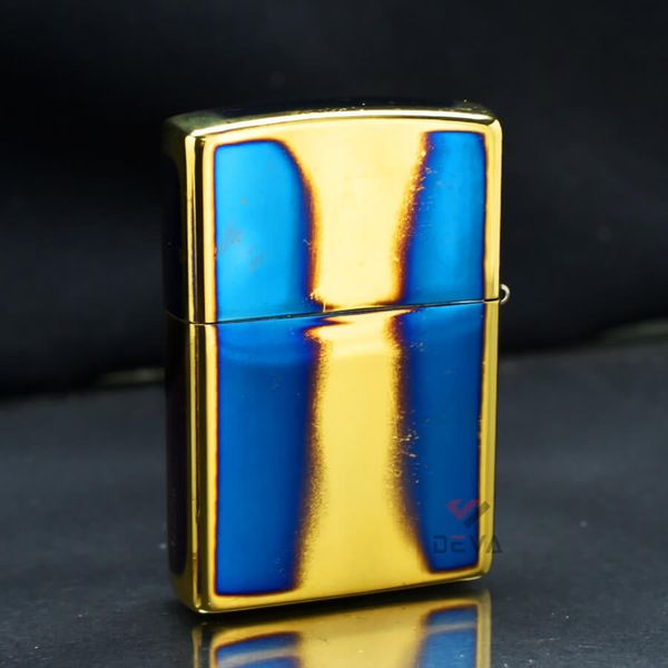 Zippo Đồng Cháy Khắc Chìm Logo Và Ngọn Lửa Zippo ZN314