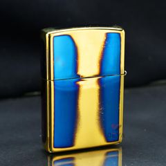 Zippo Đồng Cháy Khắc Chìm Logo Và Ngọn Lửa Zippo ZN314