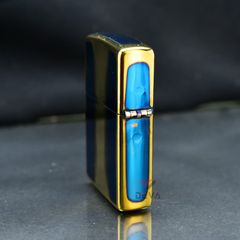 Zippo Đồng Cháy Khắc Chìm Logo Và Ngọn Lửa Zippo ZN314
