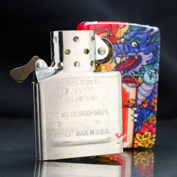 Zippo Sơn Màu Chủ Đề Rồng Chúc Phúc ZN329