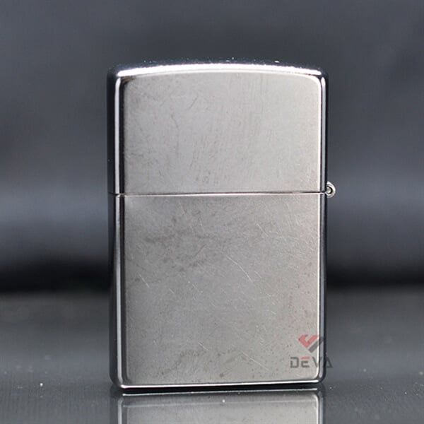 Zippo chính hãng trắng bạc xước ZT39