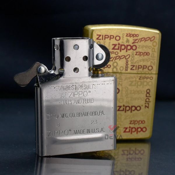 Zippo Vàng Chủ Đề Logo Zippo Design Z173
