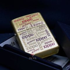 Zippo Vàng Chủ Đề Logo Zippo Design Z173