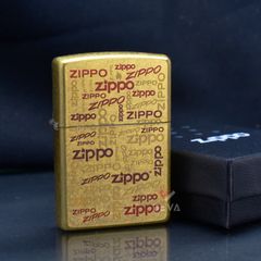 Zippo Vàng Chủ Đề Logo Zippo Design Z173