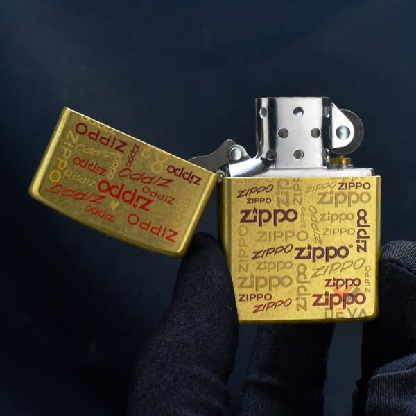 Zippo Vàng Chủ Đề Logo Zippo Design Z173