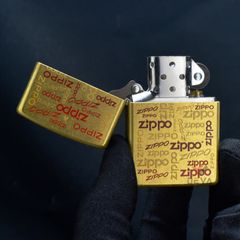Zippo Vàng Chủ Đề Logo Zippo Design Z173