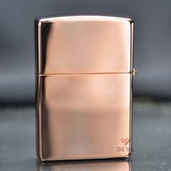 Zippo Vàng Hồng Trơn Bóng Rose Gold ZT12