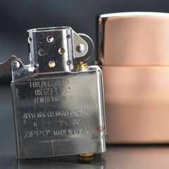 Zippo Vàng Hồng Trơn Bóng Rose Gold ZT12