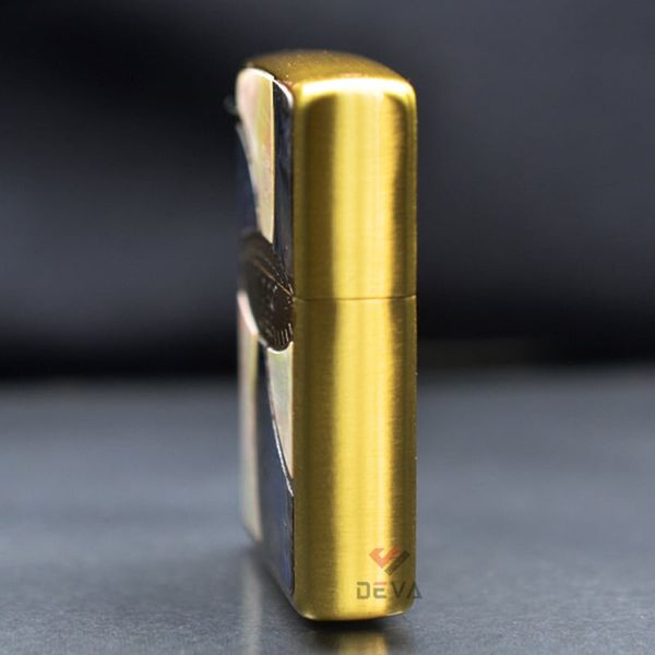 Zippo Vòng Xoáy Khảm Trai ZN381