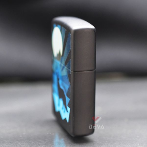 Zippo Sơn Chủ Đề Chó Sói Và Mặt Trăng Wolf AND Moon Design Z10