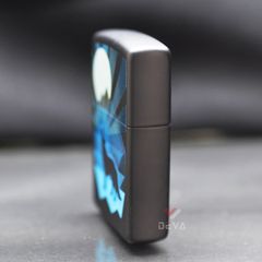 Zippo Sơn Chủ Đề Chó Sói Và Mặt Trăng Wolf AND Moon Design Z10