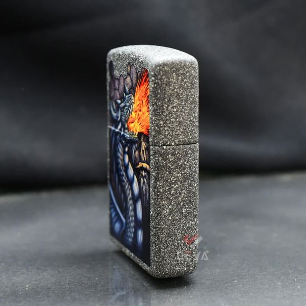 Zippo In Chủ Đề Rồng Lửa Fiery Dragon Design Z192