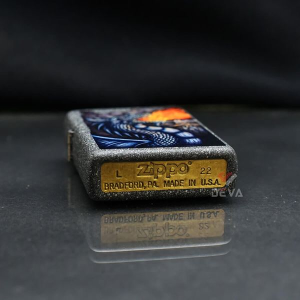 Zippo In Chủ Đề Rồng Lửa Fiery Dragon Design Z192
