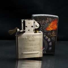 Zippo In Chủ Đề Rồng Lửa Fiery Dragon Design Z192