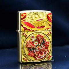 Zippo Vòng Xoay Đầu Sư Tử Cầu Được Ước Thấy ZN250