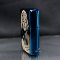 Zippo Xanh In Chủ Đề Nữ Minh Tinh Điện Ảnh Marilyn Monroe ZN279