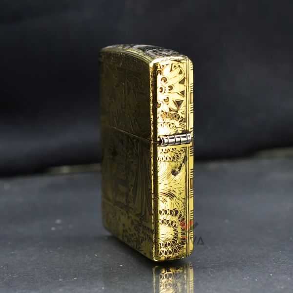 Zippo Khắc Tranh Vẽ Phong Cách Ai Cập Cổ Đại ZN214