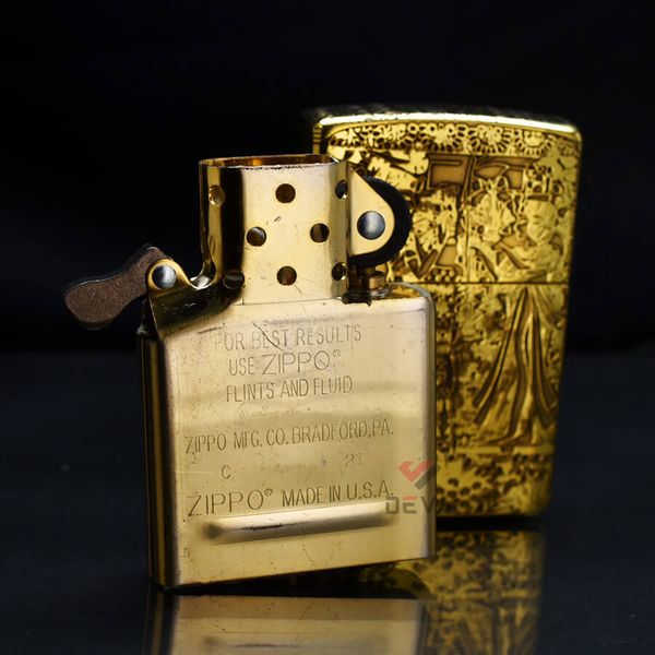 Zippo Khắc Tranh Vẽ Phong Cách Ai Cập Cổ Đại ZN214