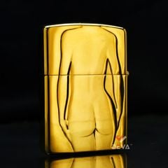 Zippo Armor Khắc Hình Cô Gái Khỏa Thân Nghệ Thuật ZN212