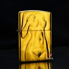 Zippo Armor Khắc Hình Cô Gái Khỏa Thân Nghệ Thuật ZN212