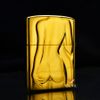 Zippo Armor Khắc Hình Cô Gái Khỏa Thân Nghệ Thuật ZN212