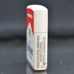 Zippo xuất Nhật Sơn Trắng In Chủ Đề Marlboro ZN355