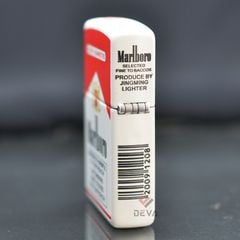 Zippo xuất Nhật Sơn Trắng In Chủ Đề Marlboro ZN355