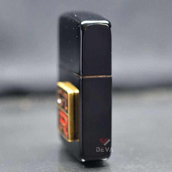 Zippo Tái Bản 1941 Đen Bóng Ốp Emblem Nissan GTR ZN352