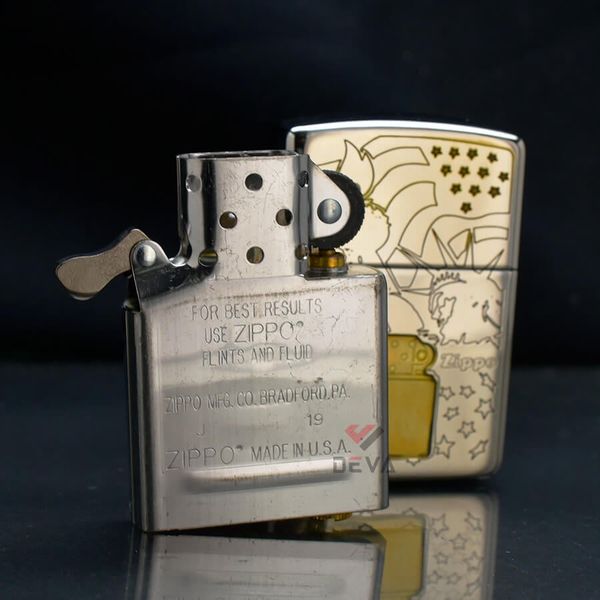 Zippo Armor Khắc Chiếc Zippo Và Các Biểu Tượng Hoa Kỳ ZN262