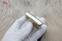 Zippo Armor  Kì Lân ốp khảm trai 2 mặt ZN222