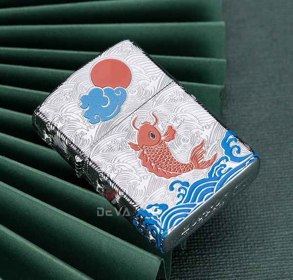 Zorro khắc 5 mặt chủ đề cá chép dưới trăng Z92035