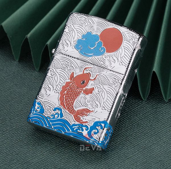 Zorro khắc 5 mặt chủ đề cá chép dưới trăng Z92035