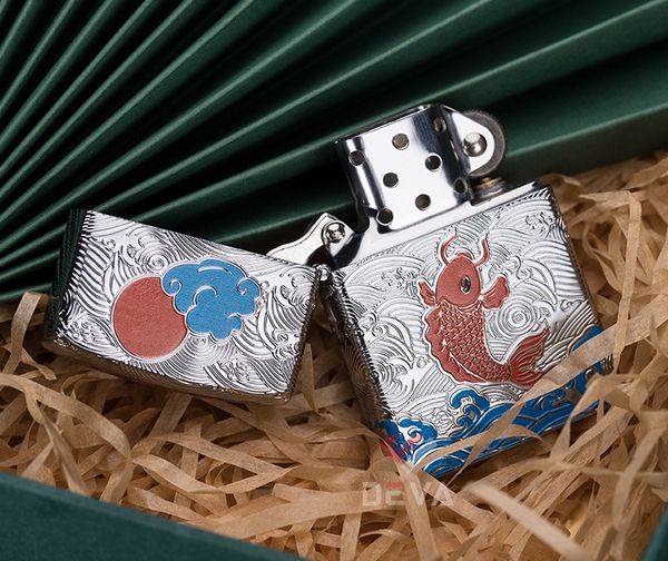 Zorro khắc 5 mặt chủ đề cá chép dưới trăng Z92035