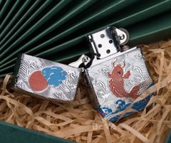 Zorro khắc 5 mặt chủ đề cá chép dưới trăng Z92035