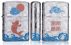 Zorro khắc 5 mặt chủ đề cá chép dưới trăng Z92035