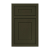 Door Inset Deep Olive Green