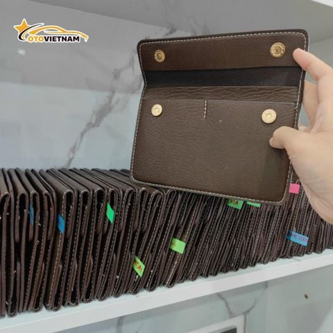 Ví Da Đựng Giấy Tờ Đăng Kiểm Xe - Da PU Cao Cấp