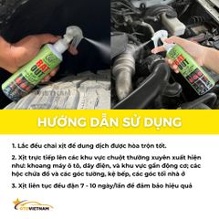 Xịt Đuổi Chuột Ấn Độ Winzet Rat Out 200ML - Chống Chuột Ô Tô Cao Cấp, An Toàn Cho Người & Vật Nuôi