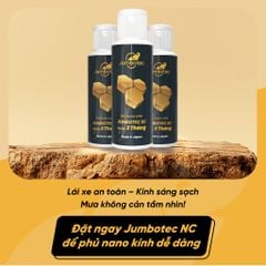 Phủ Nano Kính Ô Tô Jumbotec NC – Chống Bám Nước, Bụi Bẩn, Cải Thiện Tầm Nhìn