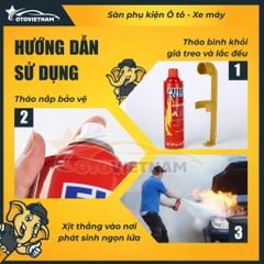 Bình Cứu Hoả Mini 1000ML, Dập Lửa Khẩn Cấp Trong Ô Tô, Văn Phòng - Bình Xịt An Toàn Đa Năng