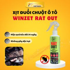 Xịt Đuổi Chuột Ấn Độ Winzet Rat Out 200ML - Chống Chuột Ô Tô Cao Cấp, An Toàn Cho Người & Vật Nuôi
