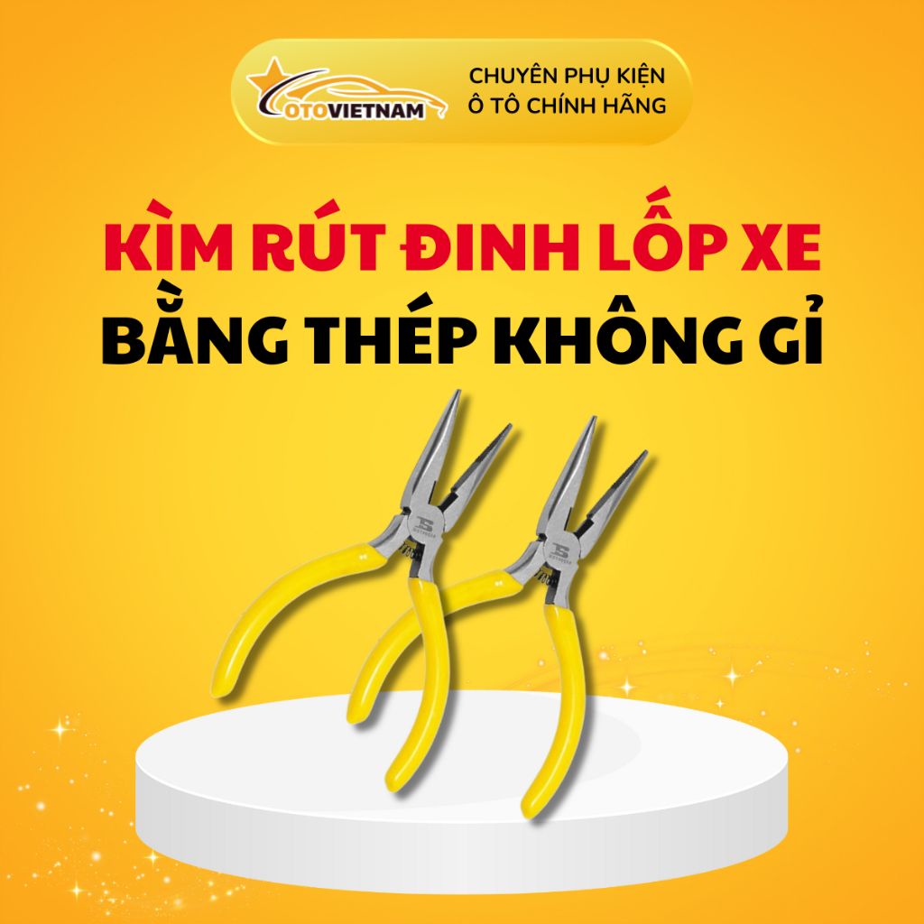 Kìm Nhọn Rút/Cắt Đinh Cao Cấp – Chuyên Dụng Sửa Chữa & Lắp Đặt, Thép Không Gỉ Cao Cấp