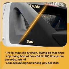 [Hàng Nhật] Phục Hồi Nhựa Ô Tô, Xe Máy Jumbotec MB – Dưỡng Nhựa Đen Bạc Màu, Nhám