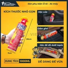 Bình Cứu Hoả Mini 1000ML, Dập Lửa Khẩn Cấp Trong Ô Tô, Văn Phòng - Bình Xịt An Toàn Đa Năng