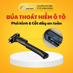 Búa Thoát Hiểm Ô Tô Đa Năng Cao Cấp – Phá Kính Xe Hơi, Cắt Dây An Toàn, Cứu Hộ Khẩn Cấp