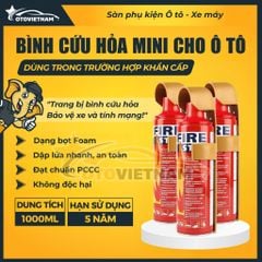 Bình Cứu Hoả Mini 1000ML, Dập Lửa Khẩn Cấp Trong Ô Tô, Văn Phòng - Bình Xịt An Toàn Đa Năng