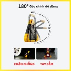 Đèn LED Cảnh Báo Nguy Hiểm Đa Năng Hình Tam Giác – Tích Hợp Pin Sạc Dự Phòng, Cảnh Báo & Chiếu Sáng Khẩn Cấp