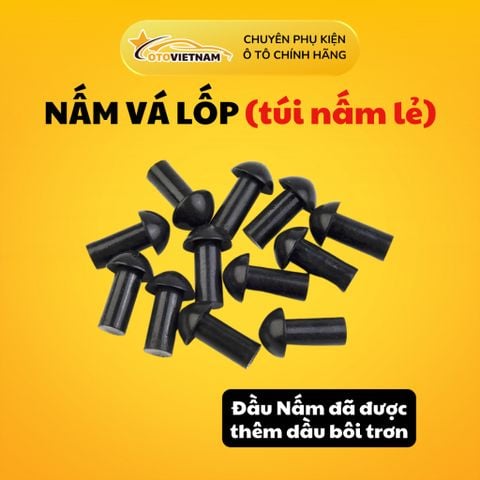 Túi 12/24/48 Nấm Vá Lốp Ô Tô, Xe Máy – Vá Lốp Không Ruột, Đàn Hồi Tốt, Độ Bền Cao